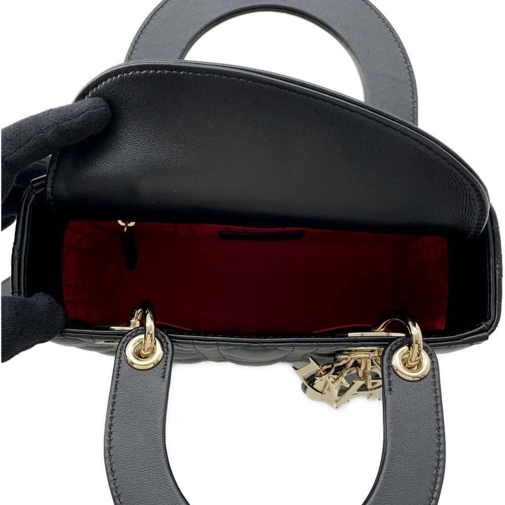 Christian Dior handbag MY ABCDIOR Cannage shoulder bag Black - Picture 5 of 12